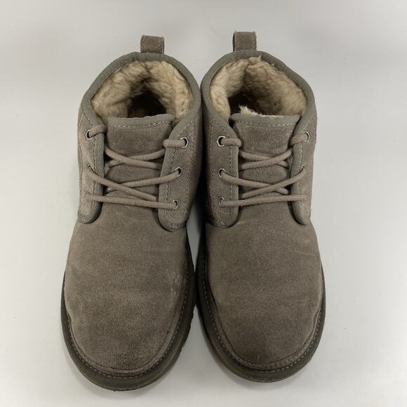 UGG Neumel Shearing Lined Chukka Boots Mens Size 6 Charcoal Light Gray - Picture 3 of 11